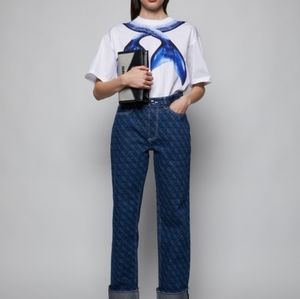 Women's Burberry 28 skinny monogram jeans designe